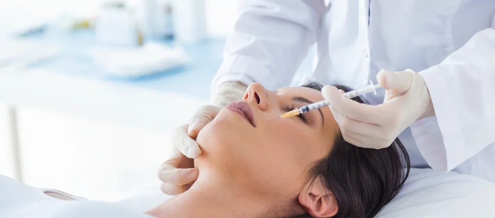 Licensed provider performing a Botox injection at Strella Medical Aesthetics in Lower Gwynedd, PA